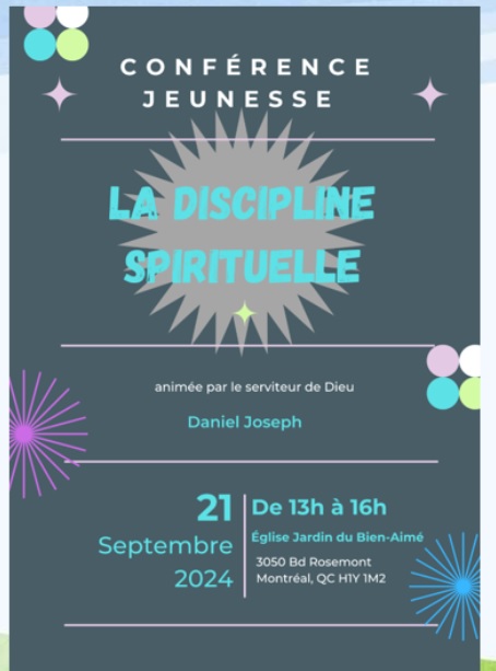 Conférence des jeunes septembre 2024